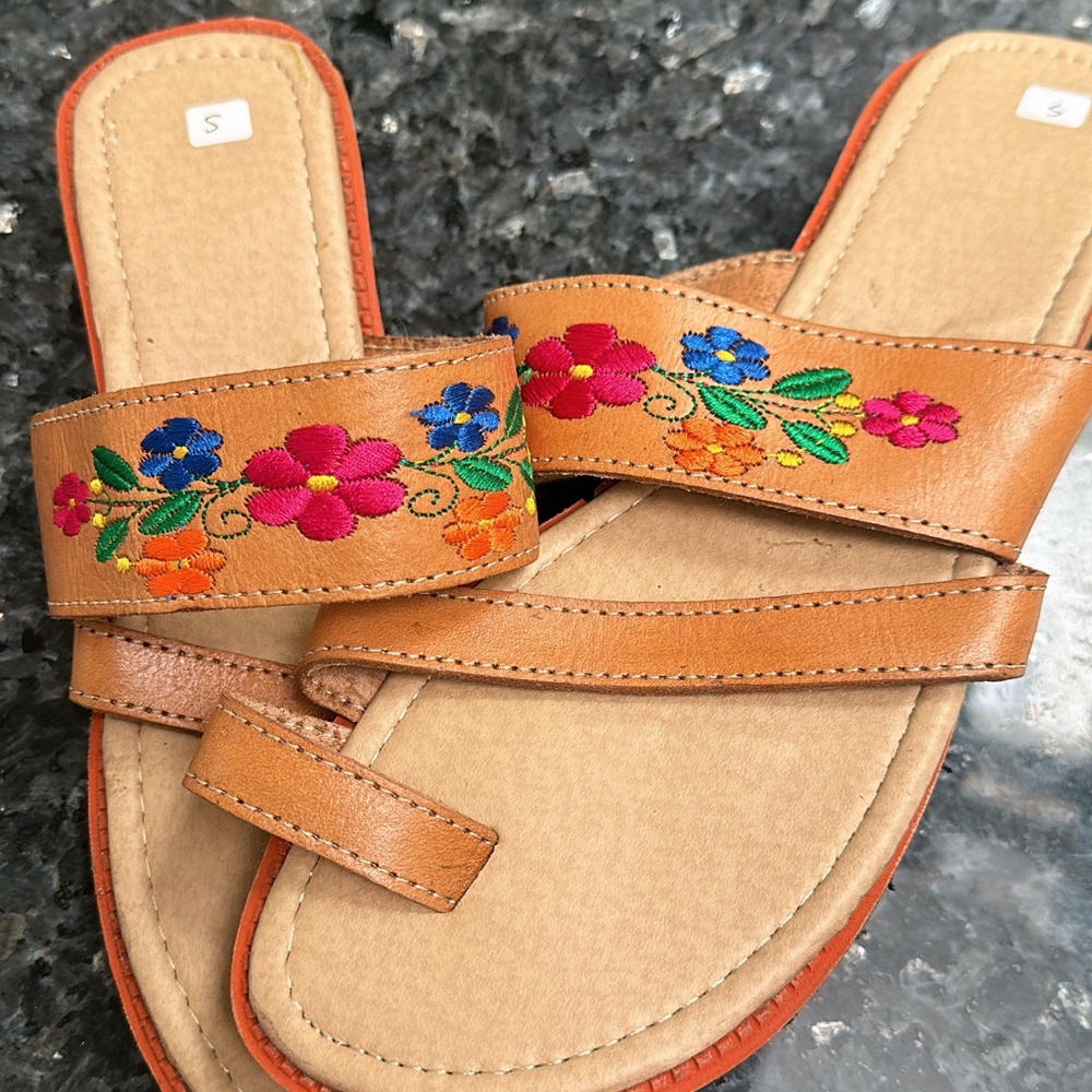 Mexica chanclas / huaraches 🩷💕🌸🌻